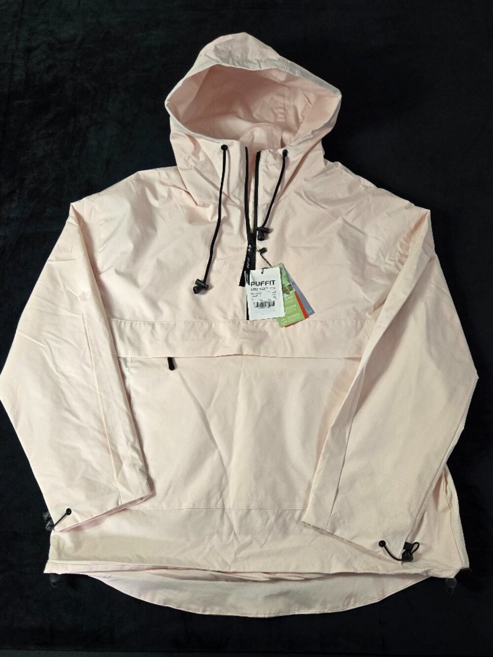 PUFFIT STM-TEX ST100 Pink Pullover Rain Jacket Women's L NWT